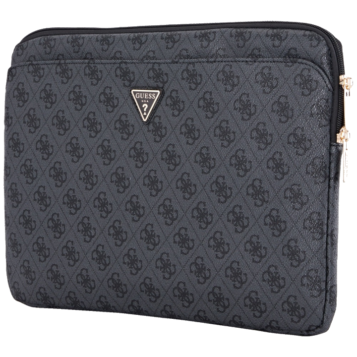 Guess 4G Triangle Logo Hülle für 14-Zoll-Laptop, Schwarz