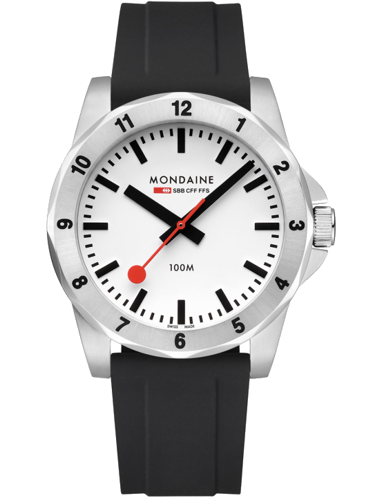 Mondaine MSN.4211B.RB Herrenuhr Numeri 42mm 10ATM