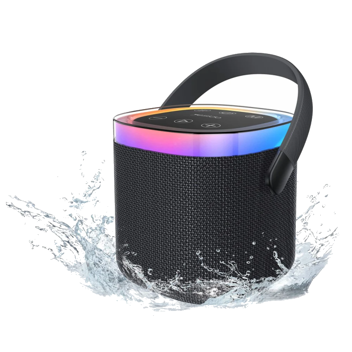 Tragbarer Bluetooth-Lautsprecher Yesido YSW25, 5W, RGB, Schwarz
