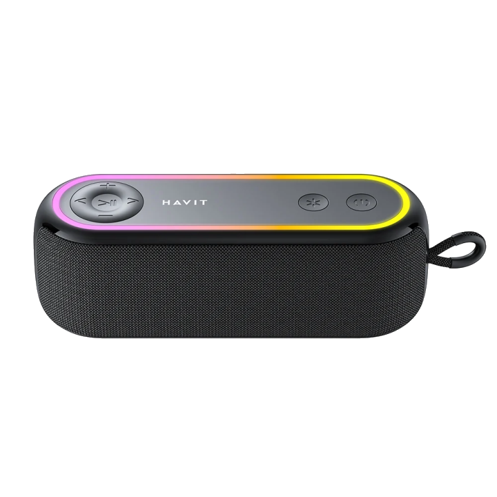 Tragbarer Bluetooth-Lautsprecher HAVIT SK810BT, 7W, RGB, Wasserdicht, Schwarz