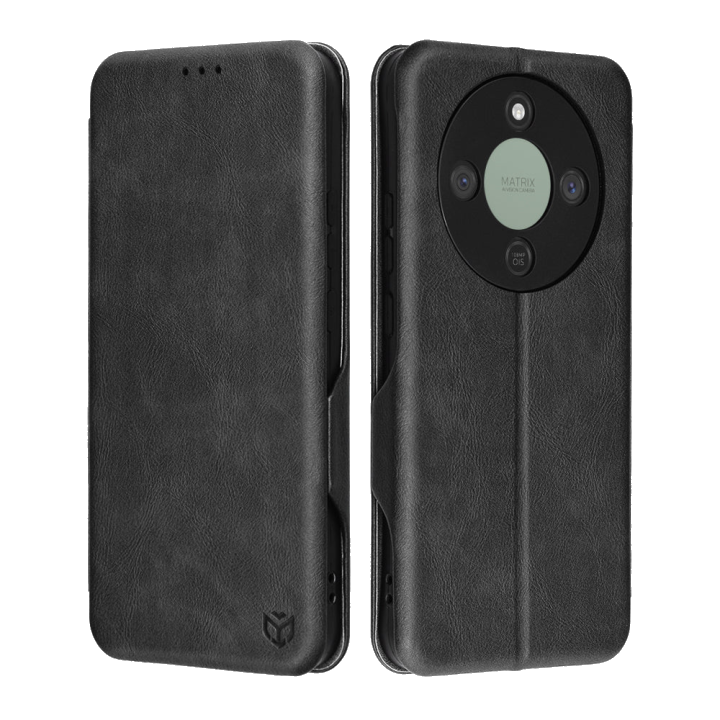 Hülle für Honor Magic8 Lite, Techsuit, Safe Wallet Plus, Schwarz