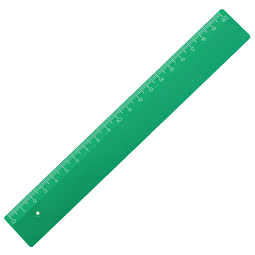 Kunstoff-Lineal, 20cm, grün