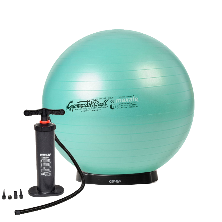 Original Pezzi® Gymnastikball MAXAFE m. Standpumpe u. Ballschale