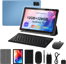 P12 Android 14-15 Tablet 10,1 Zoll 8-12GB + 64-128 GB, 7.000 mAh Octa-Core