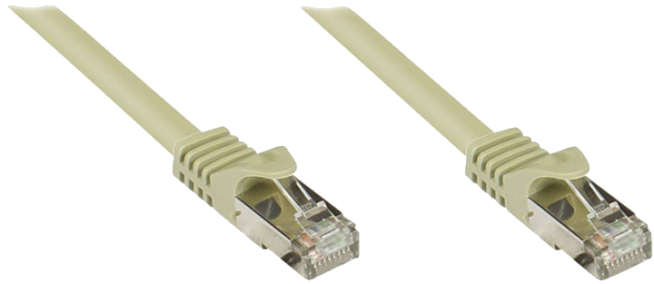 Good Connections Patchkabel m. Cat.7 Rohkabel grau 0,5m
