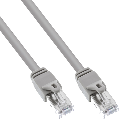 InLine® Patchkabel, S/FTP (PiMf), Cat.6 zert., 250MHz, PVC, Kupfer, grau, 0,3m