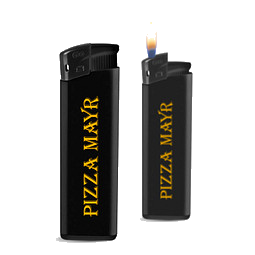 Piezo Feuerzeug Kontrast, Schwarz