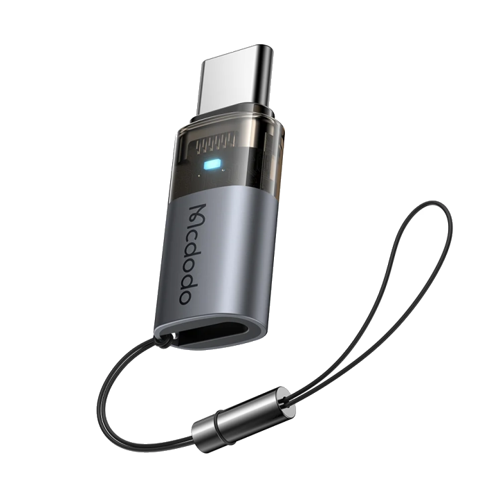 Daten- und Ladeadapter Lightning - USB-C McDodo OT-7610, Schwarz