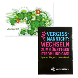 Samentütchen Mini - Standardpapier - Sonnenblumen, weiß