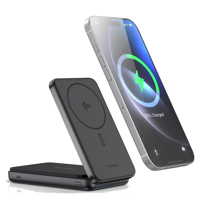 Externer Wireless-Akku McDodo MC-6310 2in1, 10000mAh, 20W, PD + FQI, 1 x USB-C, Schwarz