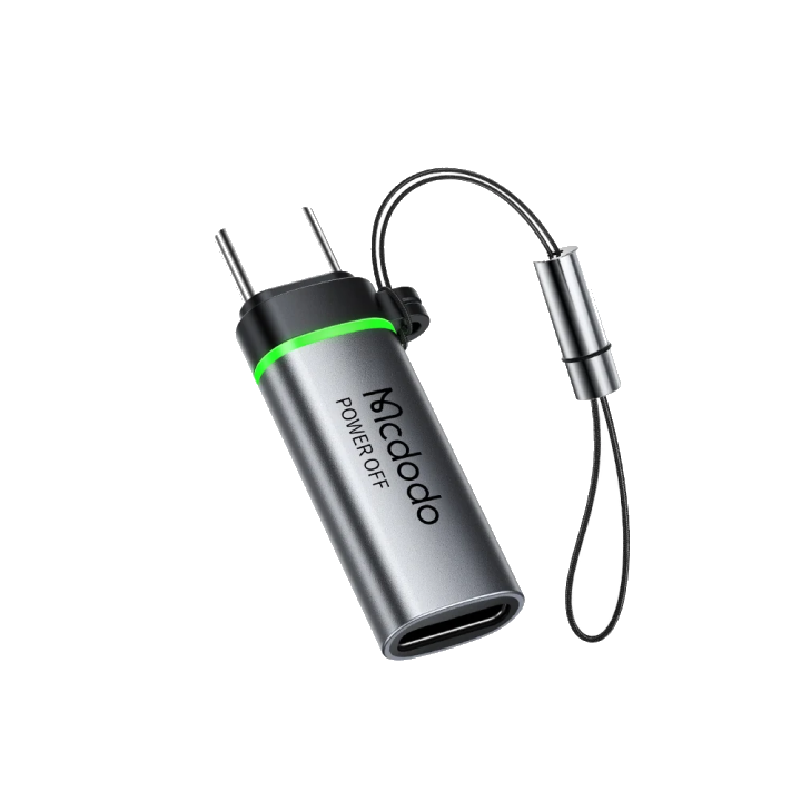 Daten- und Ladeadapter Lightning - USB-C McDodo OT-6010 Power Off, Schwarz