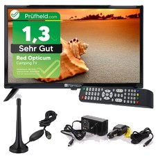 Wohnmobil Camping Fernseher LED TV 24 Zoll LCD DVB S S2 T2 C USB 12 V 230 Volt