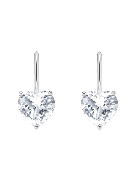Thomas Sabo H2288-051-14 Silberner Ohrhänger m. weißem Zirkonia-Herz Damen