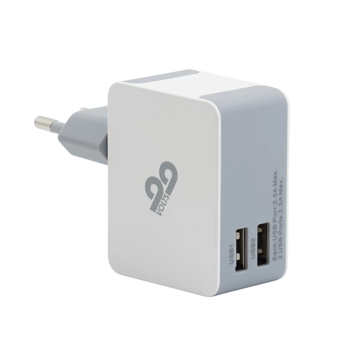 99VOLTS USB Power Adapter - 2 Anschlüsse