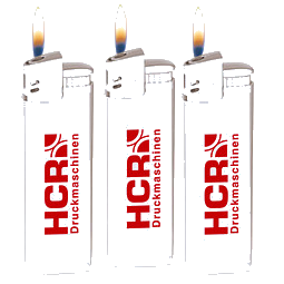 Werbe-Set: 500 Piezo-Feuerzeuge Prestige, inkl. Druck, weiß