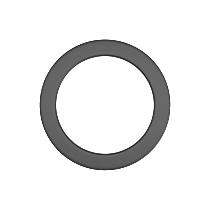 Metallischer Fixiersticker, Schwarz