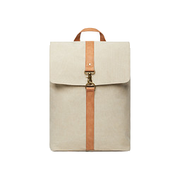 VINGA Bosler Rucksack aus GRS recyceltem Canvas, greige