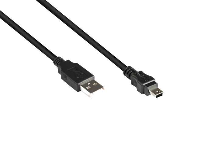 Good Connections USB2.0 Kabel A-Mini B5pol. schw. 0,15m