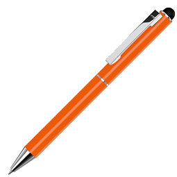 uma® Metall-Touchkugelschreiber Straight, blaue Mine, orange