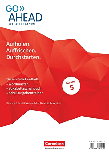 Go Ahead - Realschule Bayern 2017 - 5. Jahrgangsstufe: Arbeitshefte Wordmaster, Vokabeltaschenbuch und Schulaufgabentrainer - Im Paket