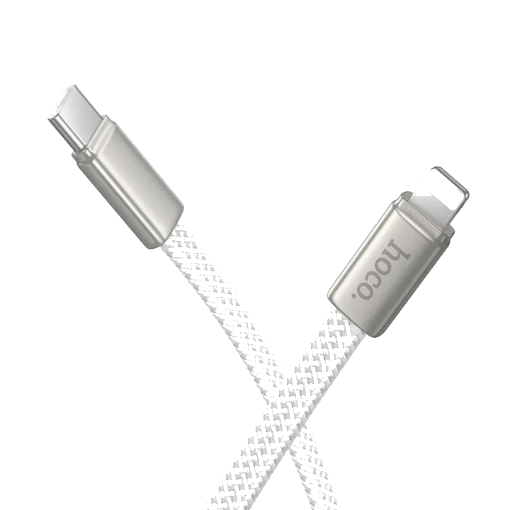 USB-C - Lightning Daten- und Ladekabel HOCO X125, 30W, 1m, Weiß