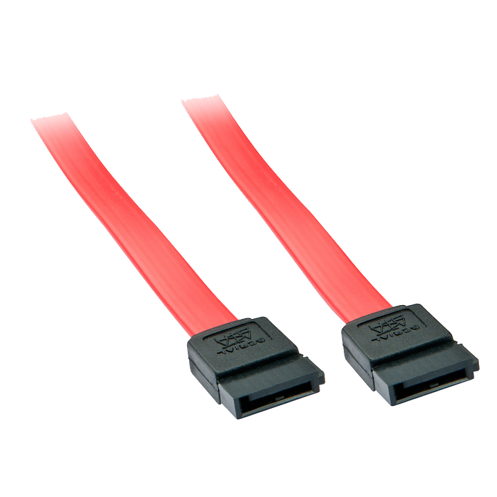 Lindy 33324 SATA-Kabel 0,5 m Schwarz, Rot