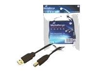 MediaRange USB 2.0 connection cable, plug A to plug B, 3.0m, black