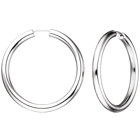 Creolen rund 925 Sterling Silber Ohrringe Silberohrringe Silbercreolen