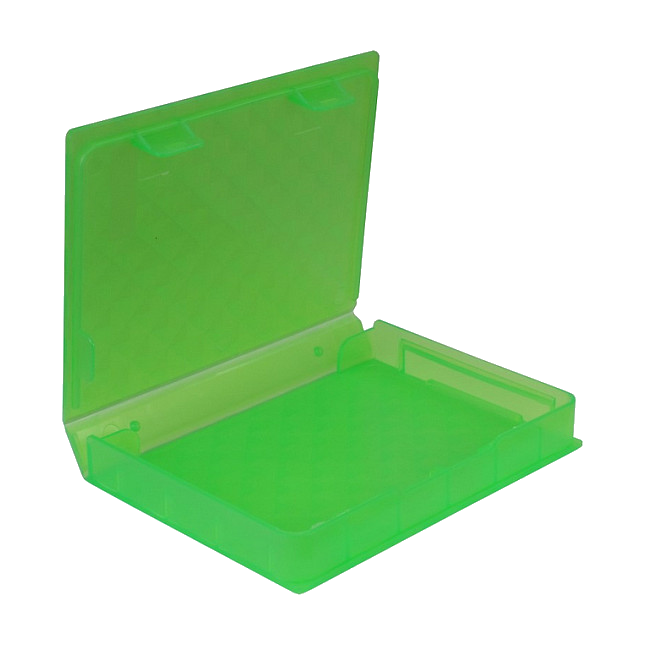 HDD Schutzbox 2,5"" Kunststoff grün