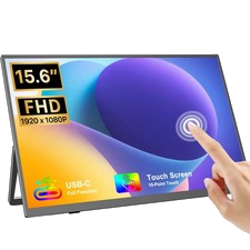 UPERFECT Tragbarer Monitor 15,6" 1920x1080 Touchscreen Monitor Gaming Bildschirm