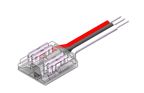 LED Anschlussverbinder – 3-polig, 10 mm, mit 15 cm Kabel, lötfrei für CCT COB LED Streifen