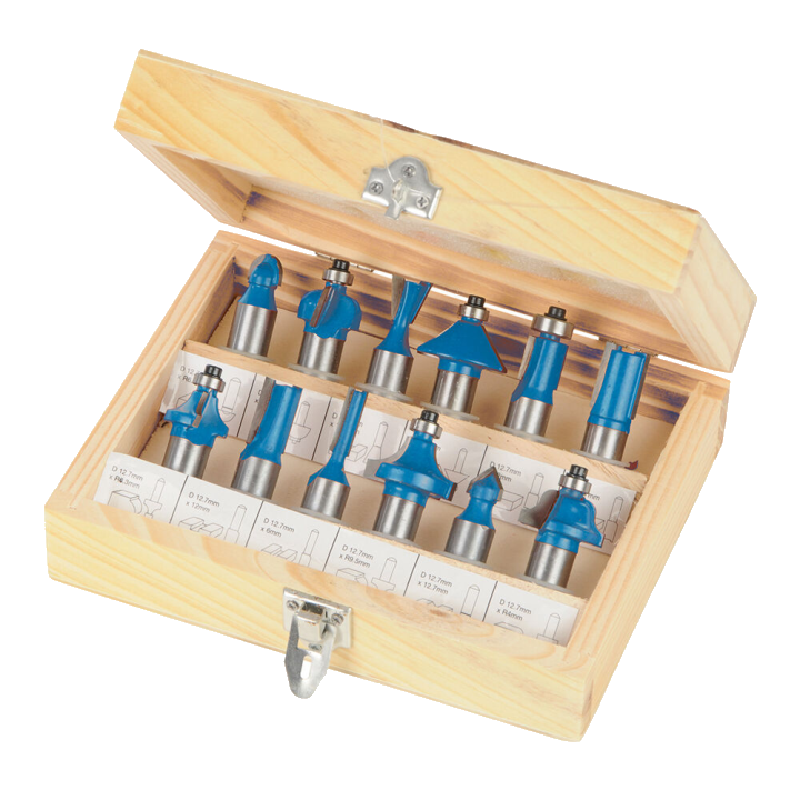 Hartmetall-Fräser 1/2 Zoll Set 12-tlg.