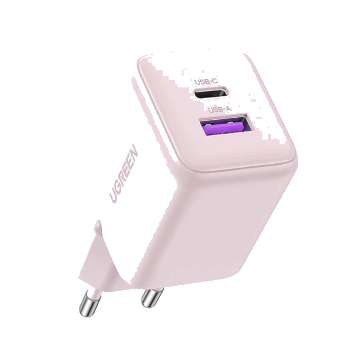 UGREEN X516 Netzladegerät, 30W, 3A, 1 x USB-A - 1 x USB-C, Rosa