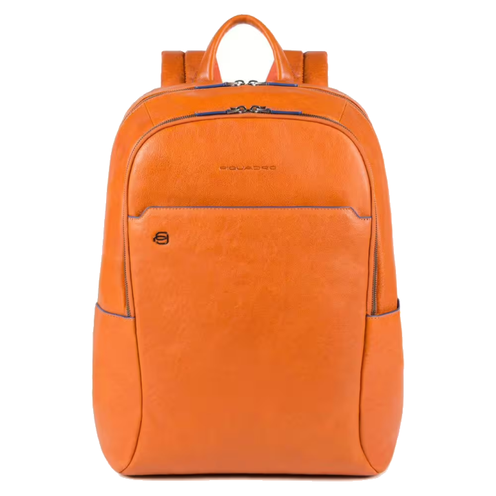 Piquadro Blue Square Special Großer Laptoprucksack mit iPad®-Fach Orange