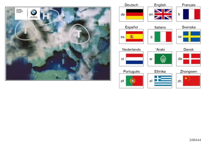 BMW Betriebsanleitung Deutsch Bordmonitor+TV 01400155592 - Bildpo