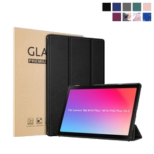 Tablet Hülle für Lenovo Tab M10 Plus / FHD Plus 10.3" 2020 Klapphülle Case Glas
