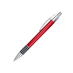 PENKO® Metall-Kugelschreiber Rangun, blaue Mine, rot