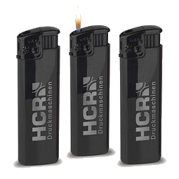 Werbe-Set: 500 Piezo-Feuerzeuge Prestige, inkl. Druck, schwarz