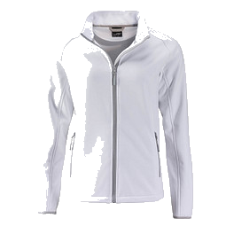 JAMES & NICHOLSON Damen Softshell-Jacke Promo, weiß, L
