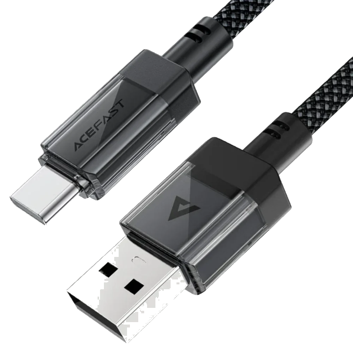 Daten- und Ladekabel USB-A - USB-C Acefast C12-04, 18W, 1,2m, Schwarz
