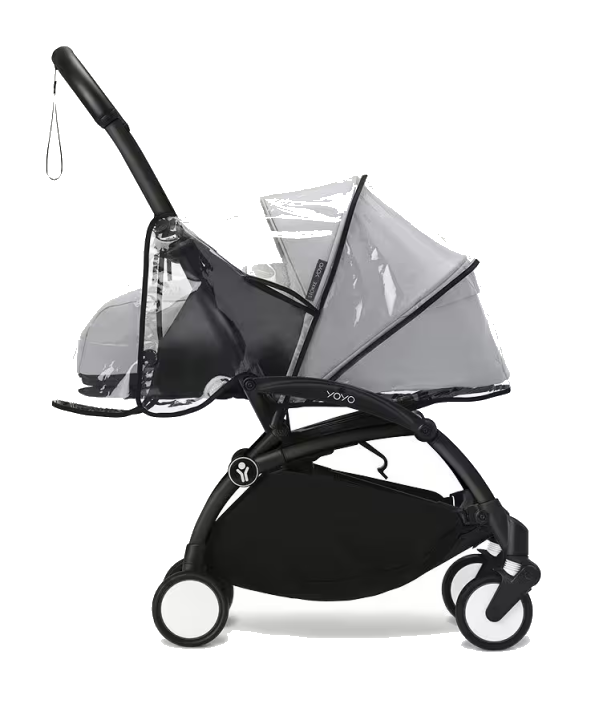 Stokke® YOYO® 0+ Neugeborenen Set Regenschutz für Kinderwagen Black