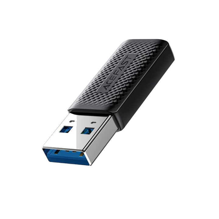 Daten- und Ladeadapter USB-C - USB-A Acefast J2, Schwarz