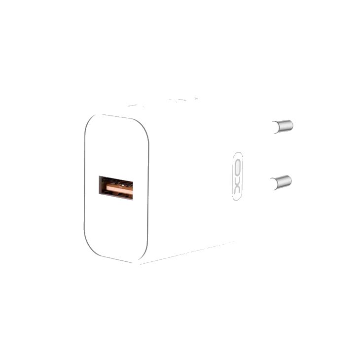 Netzladegerät XO Design CE33, 18W, 3A, 1 x USB-A, Weiß