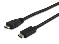 Equip 12888407 USB Kabel USB 2.0 1 m Micro-USB B USB C Schwarz