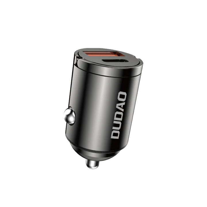 Auto-Ladegerät Dudao R3MAX, 48W, 3A, 1 x USB-A - 1 x USB-C, Schwarz
