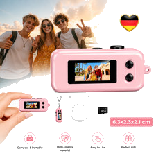 1080P Retro Kamera Mini Kompaktkamera CCD-Kamera Digitalkamera Dual-Objektiv