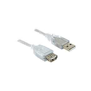 DELOCK USB Verl. A -> A St/Bu 1.80m grau