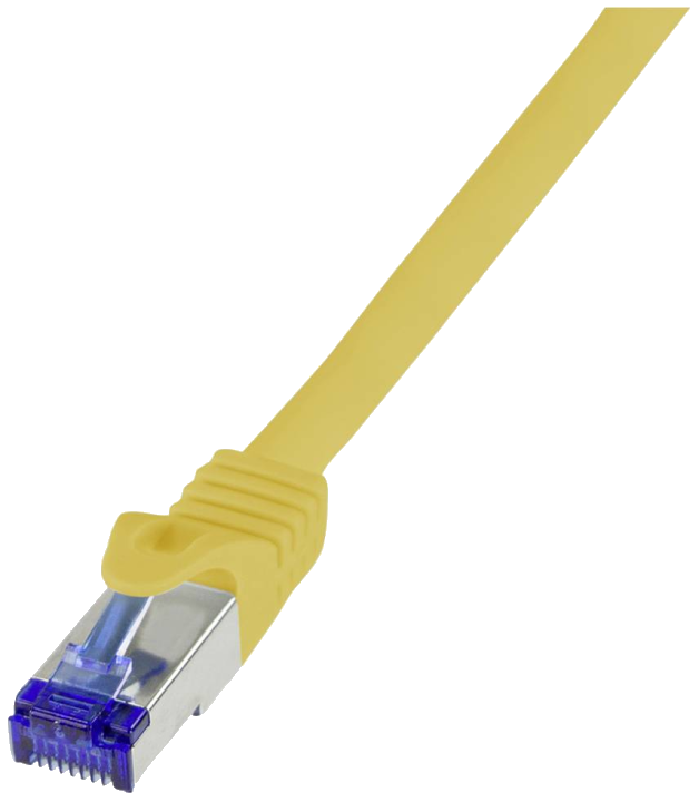 LogiLink Patchkabel Ultraflex, Kat.6A, S/FTP, 0,5 m, gelb