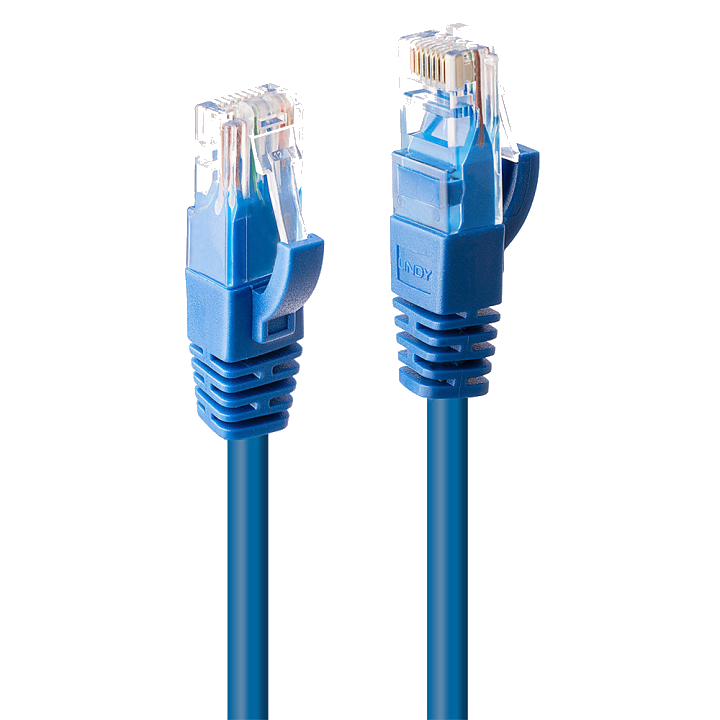 LINDY Patchkabel Cat6 U/UTP blau 0.50m