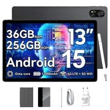 Blackview Mega 8 13" Tablet 36GB 256GB Android 15 4G LTE X Gemini AI Widevine L1